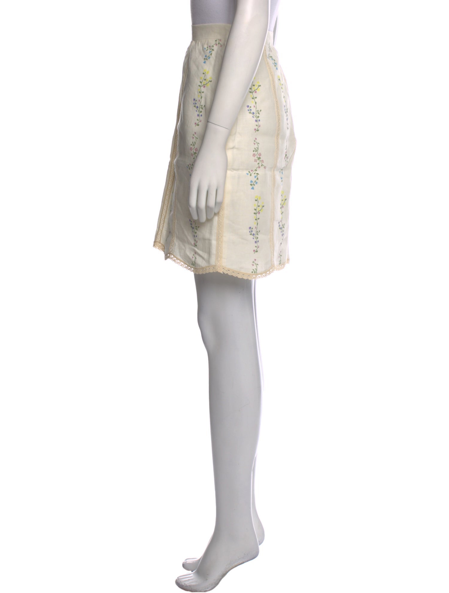 Naya Rea Linen Knee-Length Skirt