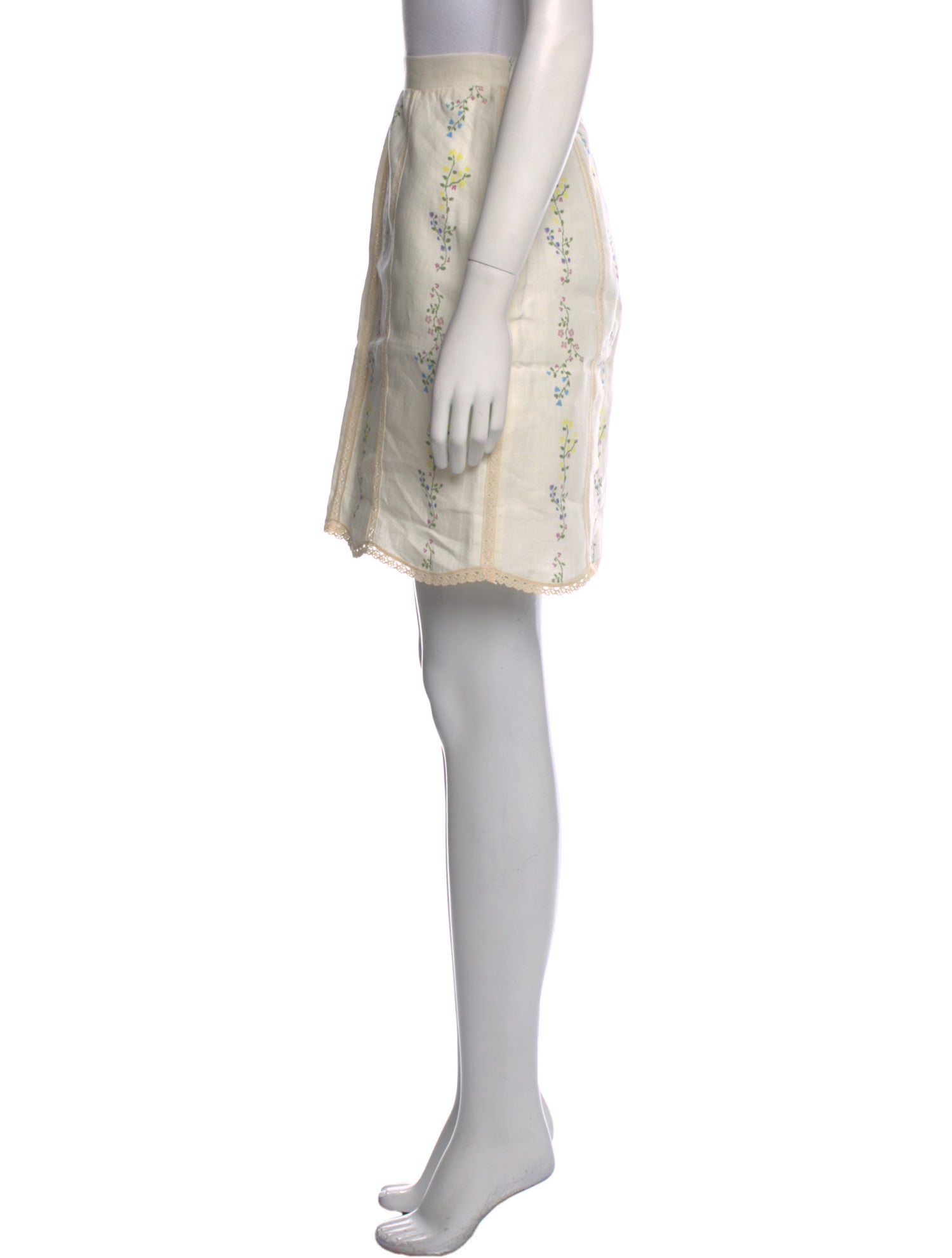 Naya Rea Linen Knee-Length Skirt