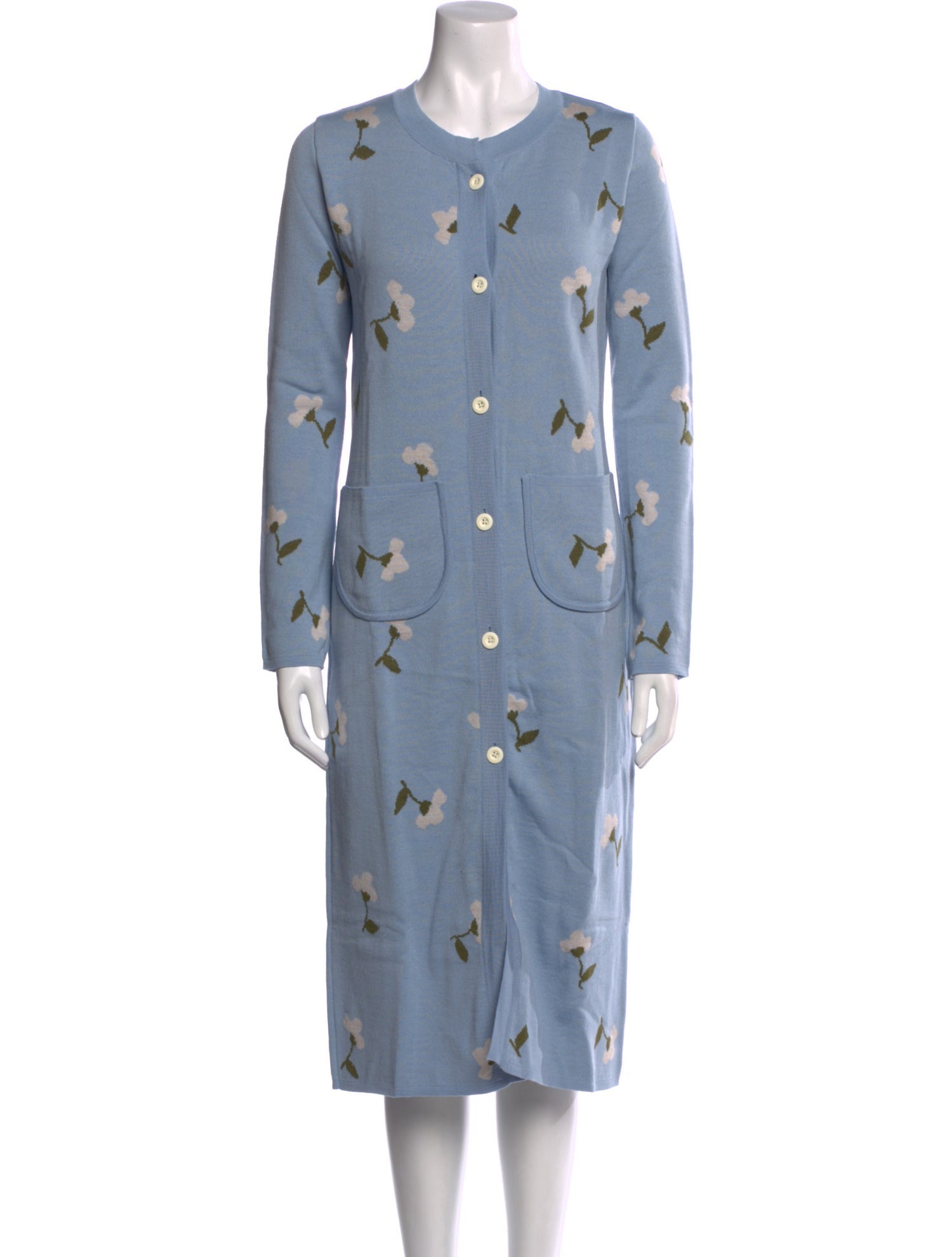 Naya Rea Merino Wool Floral Print Sweater w/ Tags