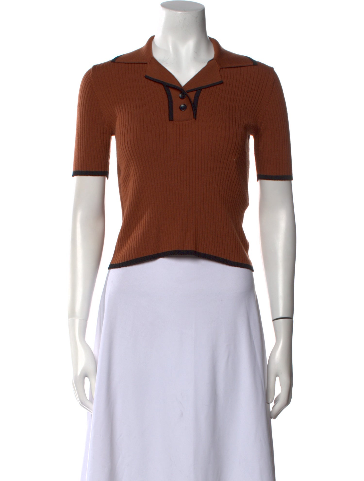 Naya Rea Merino Wool Short Sleeve Crop Top