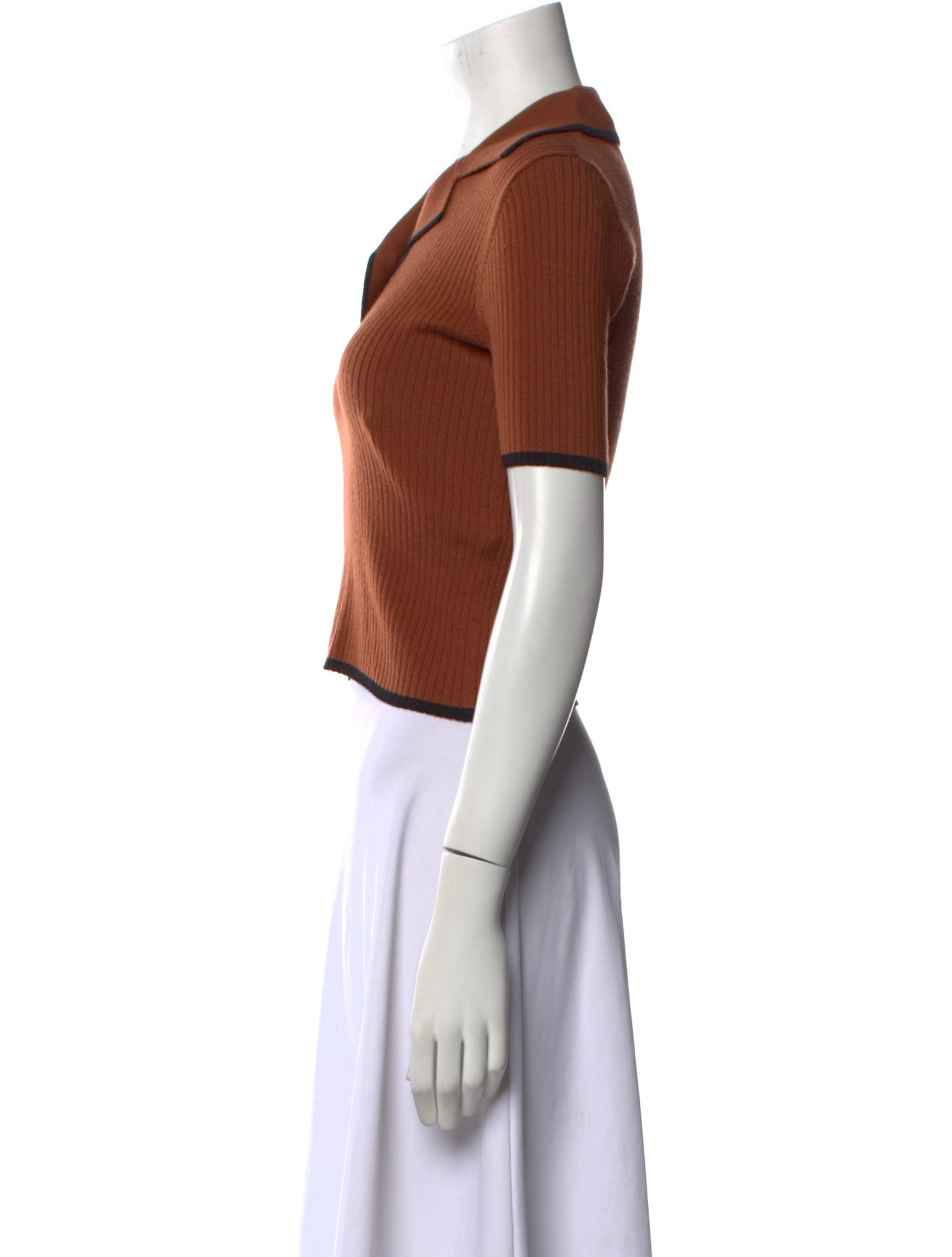 Naya Rea Merino Wool Short Sleeve Crop Top