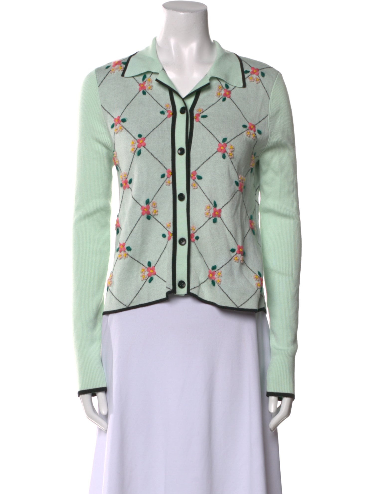 Naya Rea Printed Long Sleeve Button-Up Top