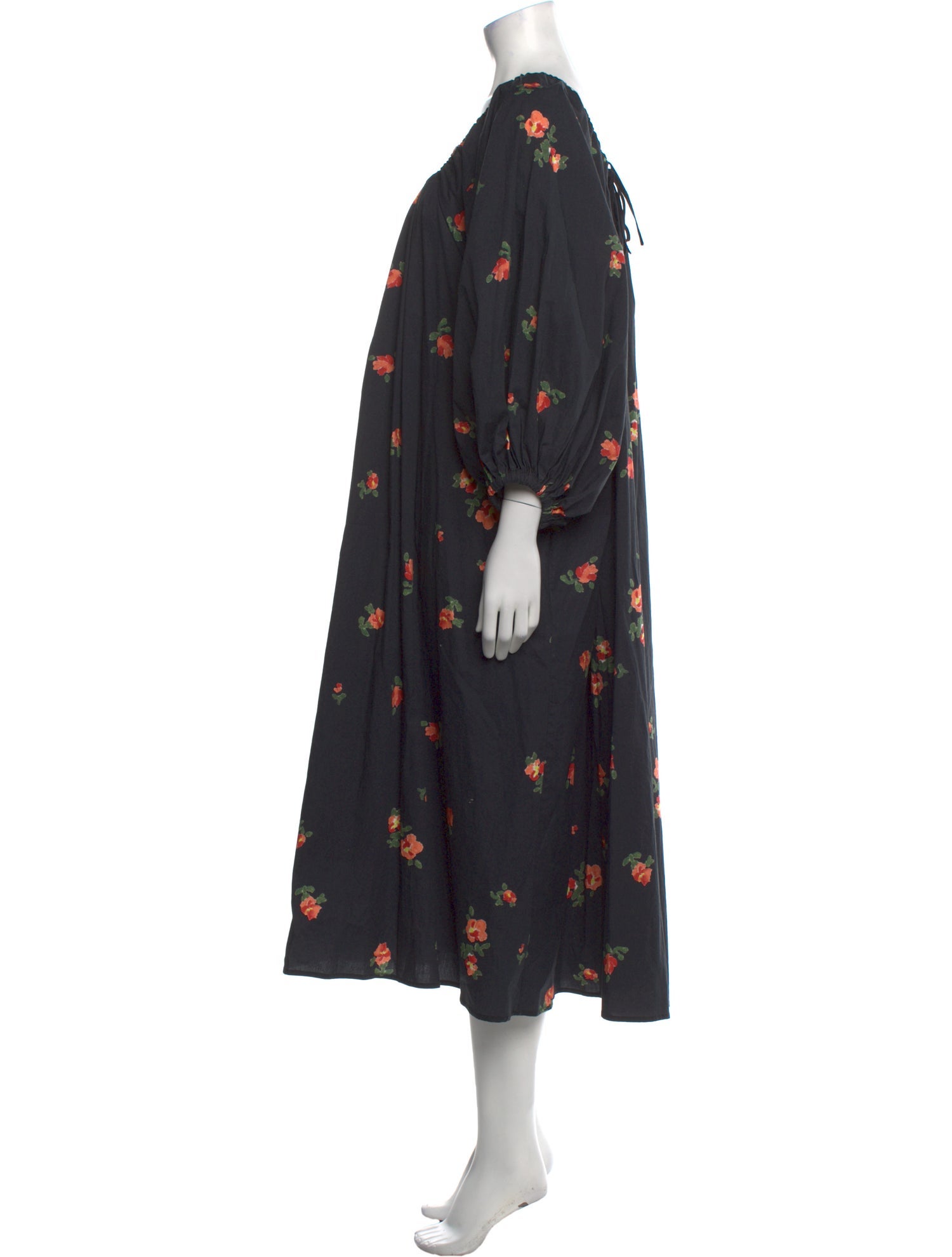 Naya Rea Floral Print Midi Length Dress