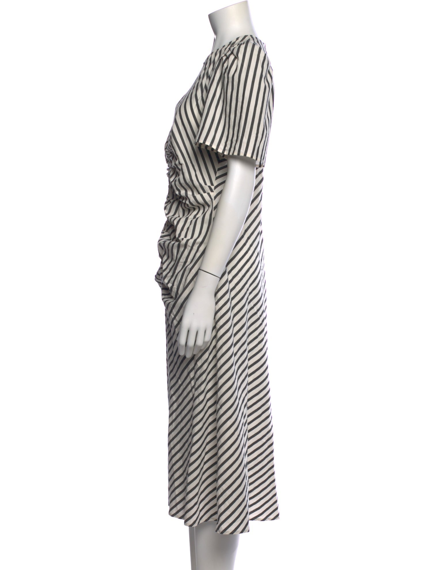 Naya Rea Striped Midi Length Dress