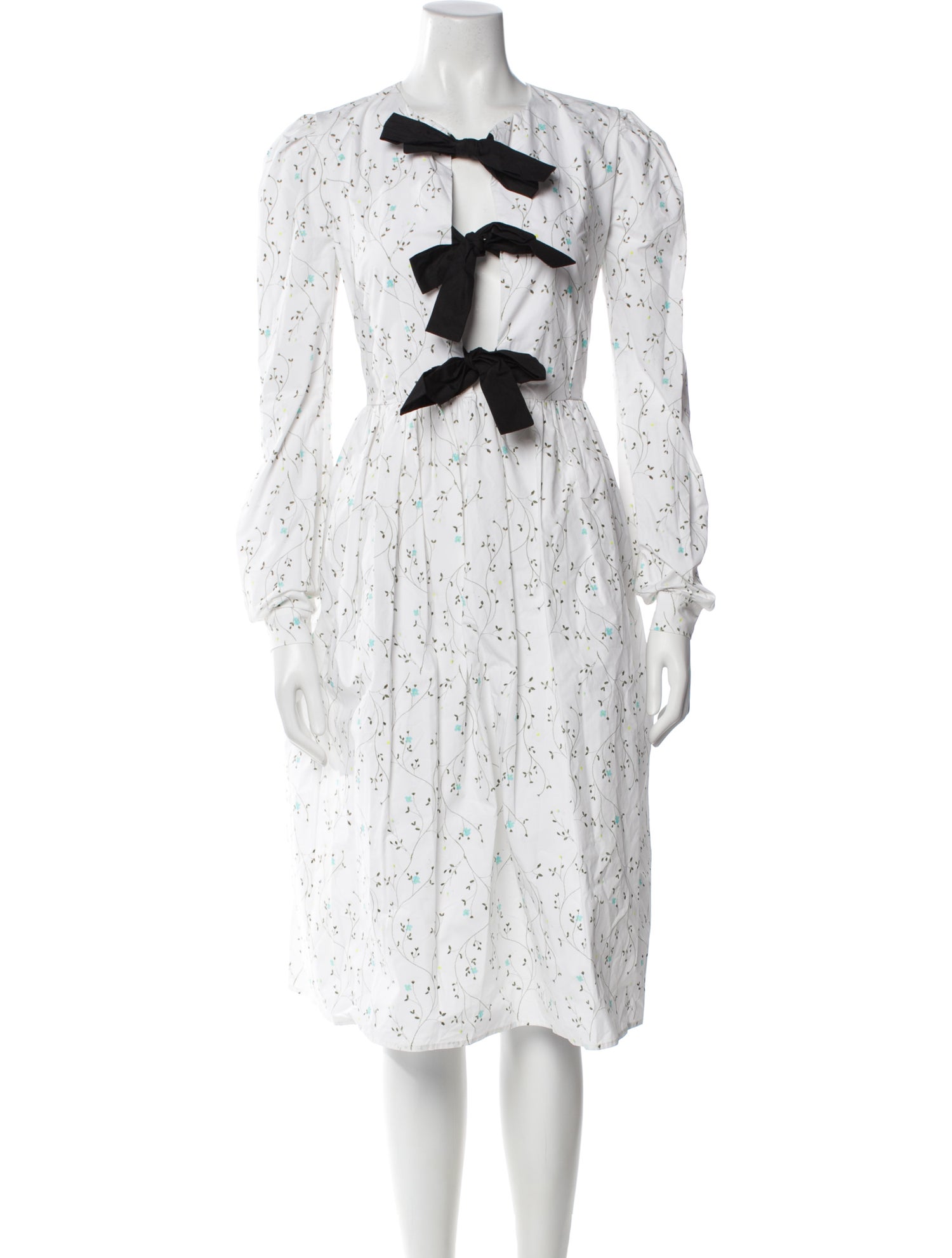 Naya Rea Floral Print Midi Length Dress w/ Tags