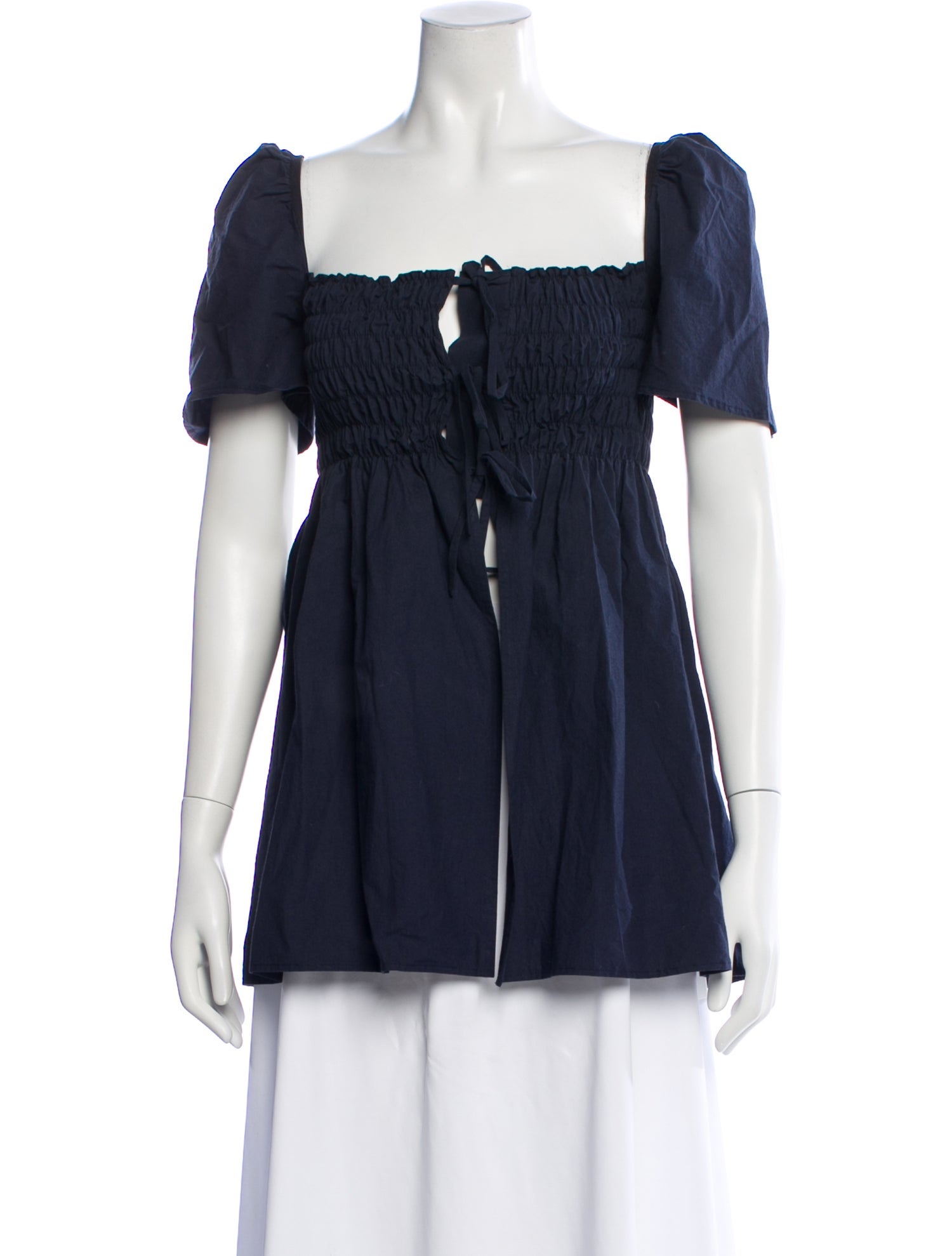 Naya Rea Square Neckline Short Sleeve Top