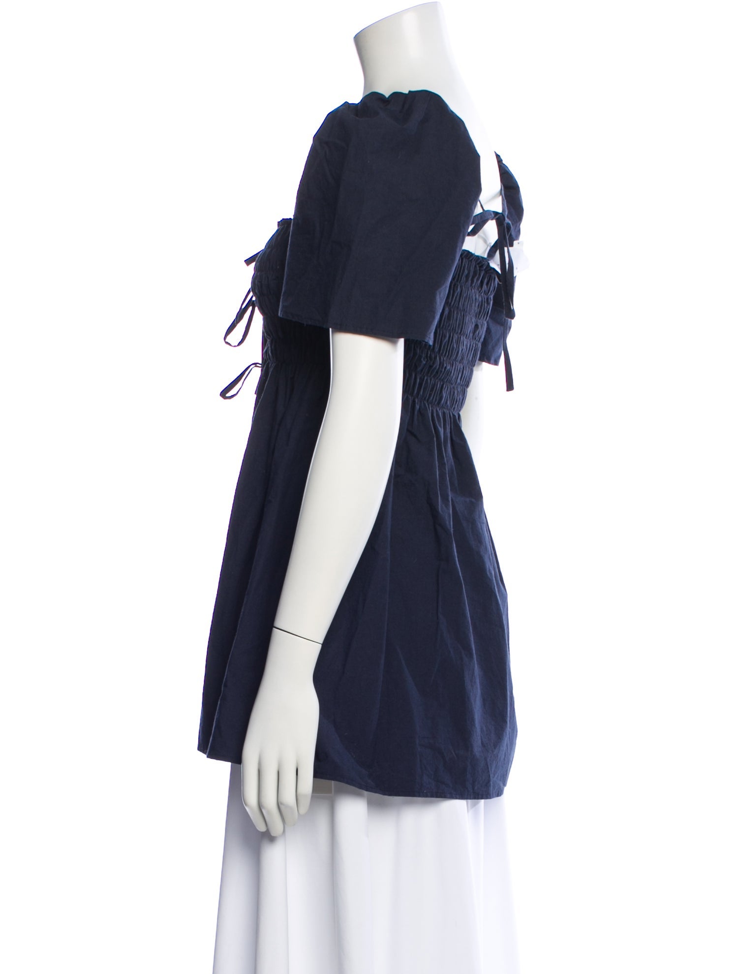 Naya Rea Square Neckline Short Sleeve Top