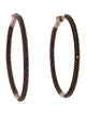 Nickho Rey Spinel Slim Tire Hoop Earrings