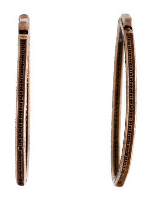 Nickho Rey Spinel Slim Tire Hoop Earrings