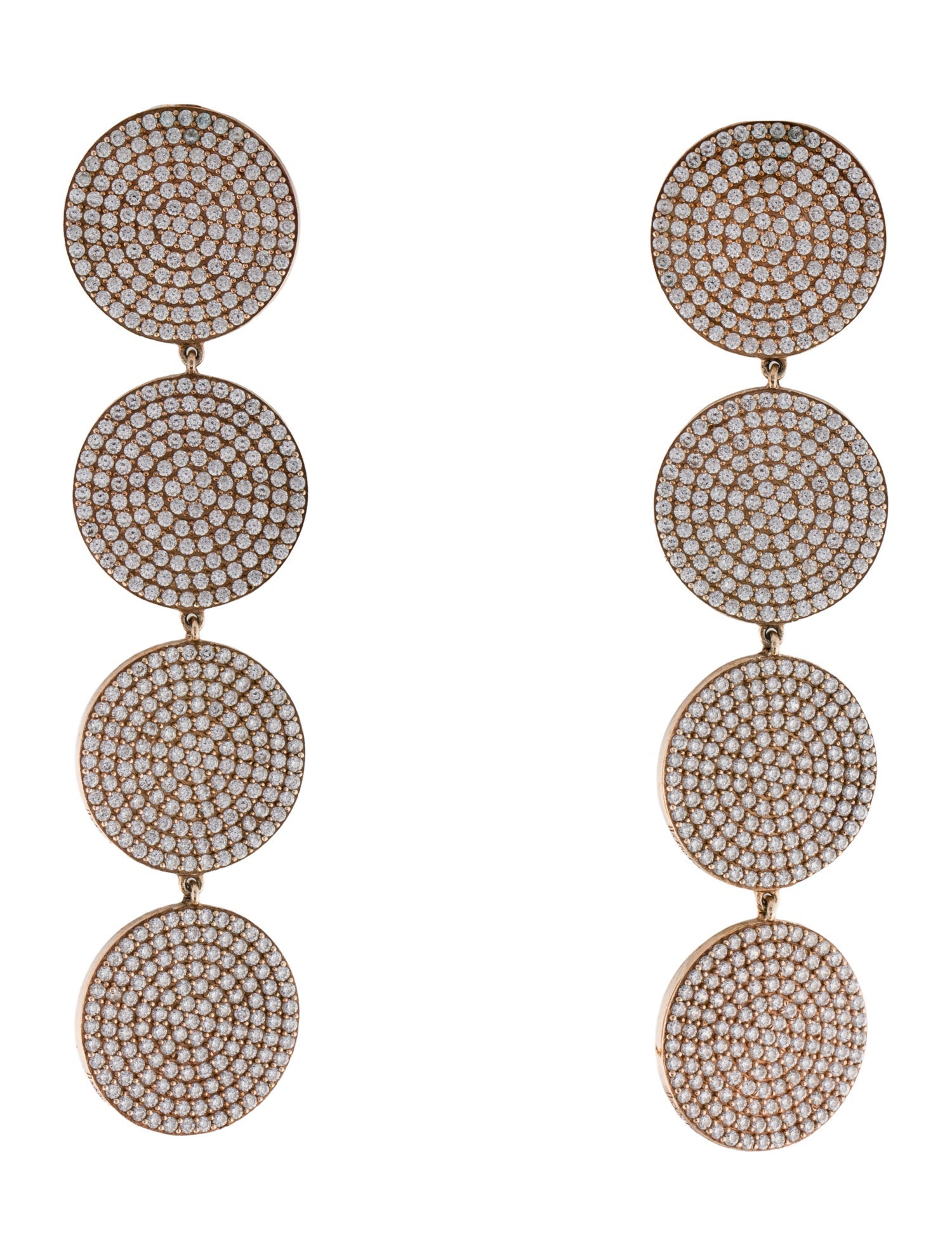 Nickho Rey Crystal Teggy Drop Earrings