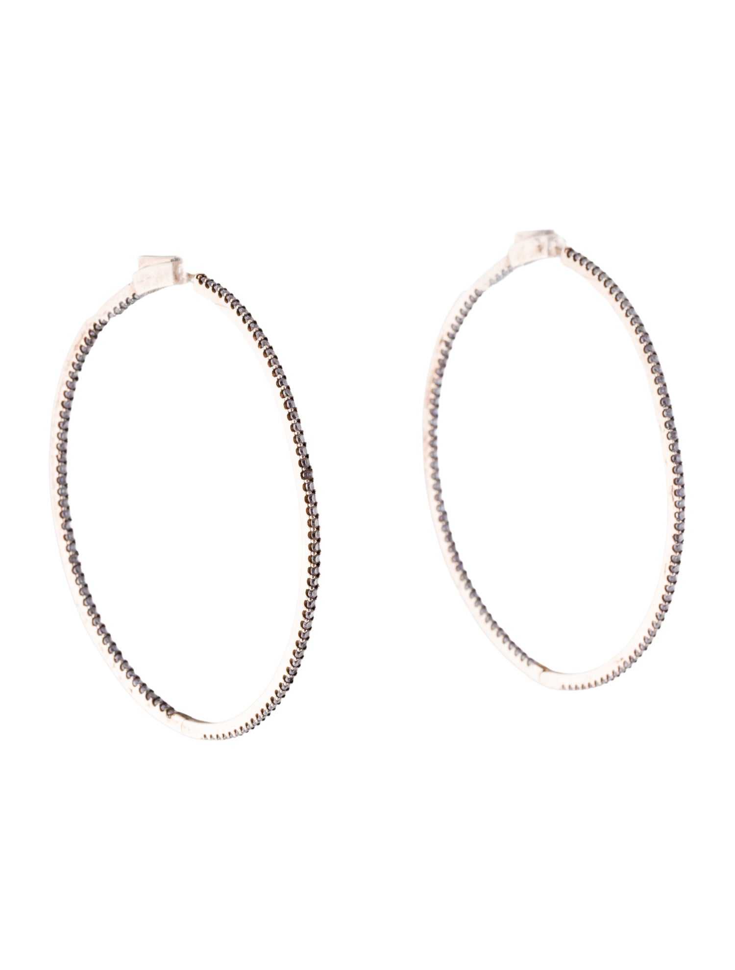 Nickho Rey Crystal Hoop Earrings