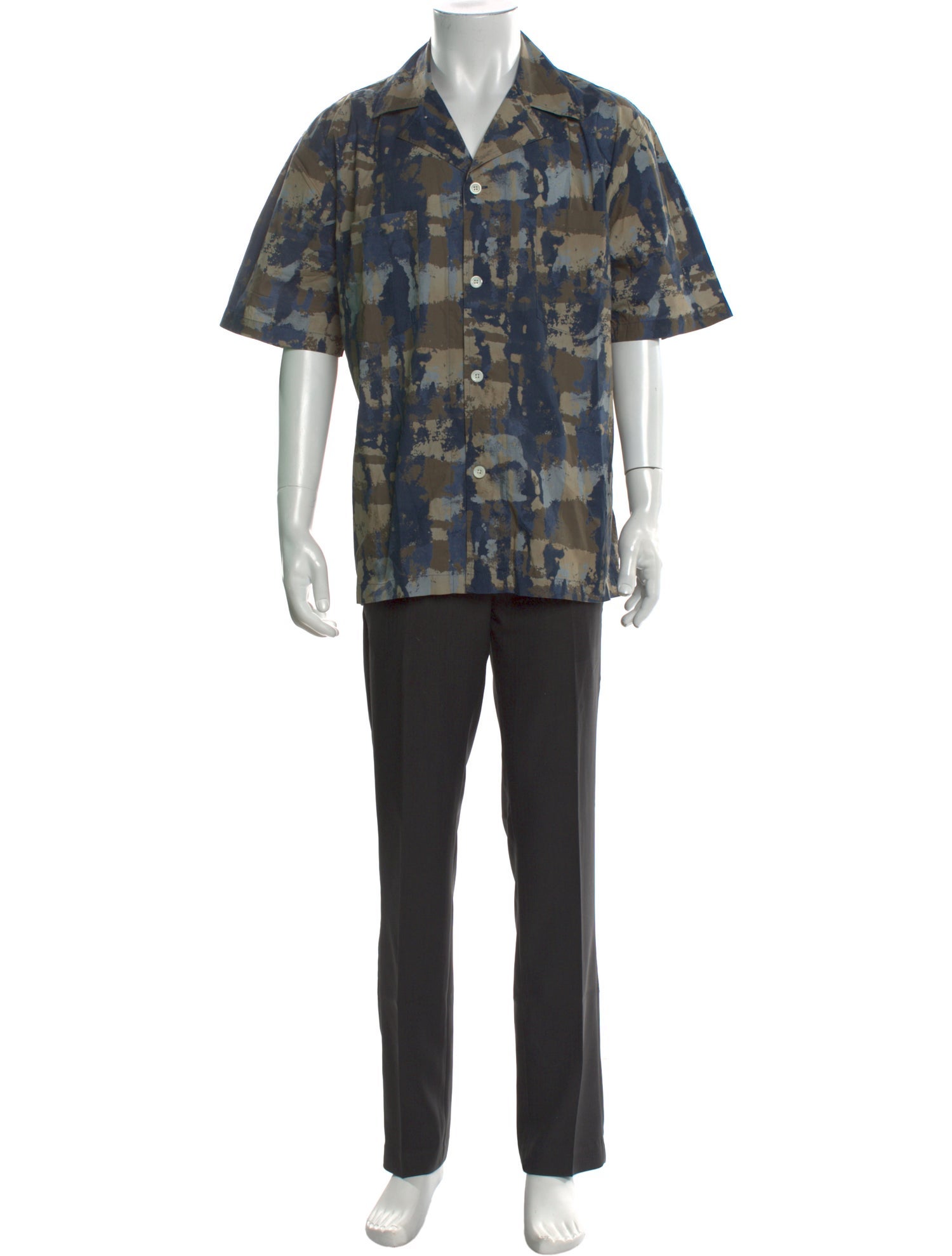 Norse Projects Camouflage Print Short Sleeve Shirt