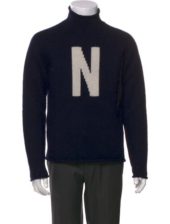 Norse Projects Wool Graphic Print Cardigan