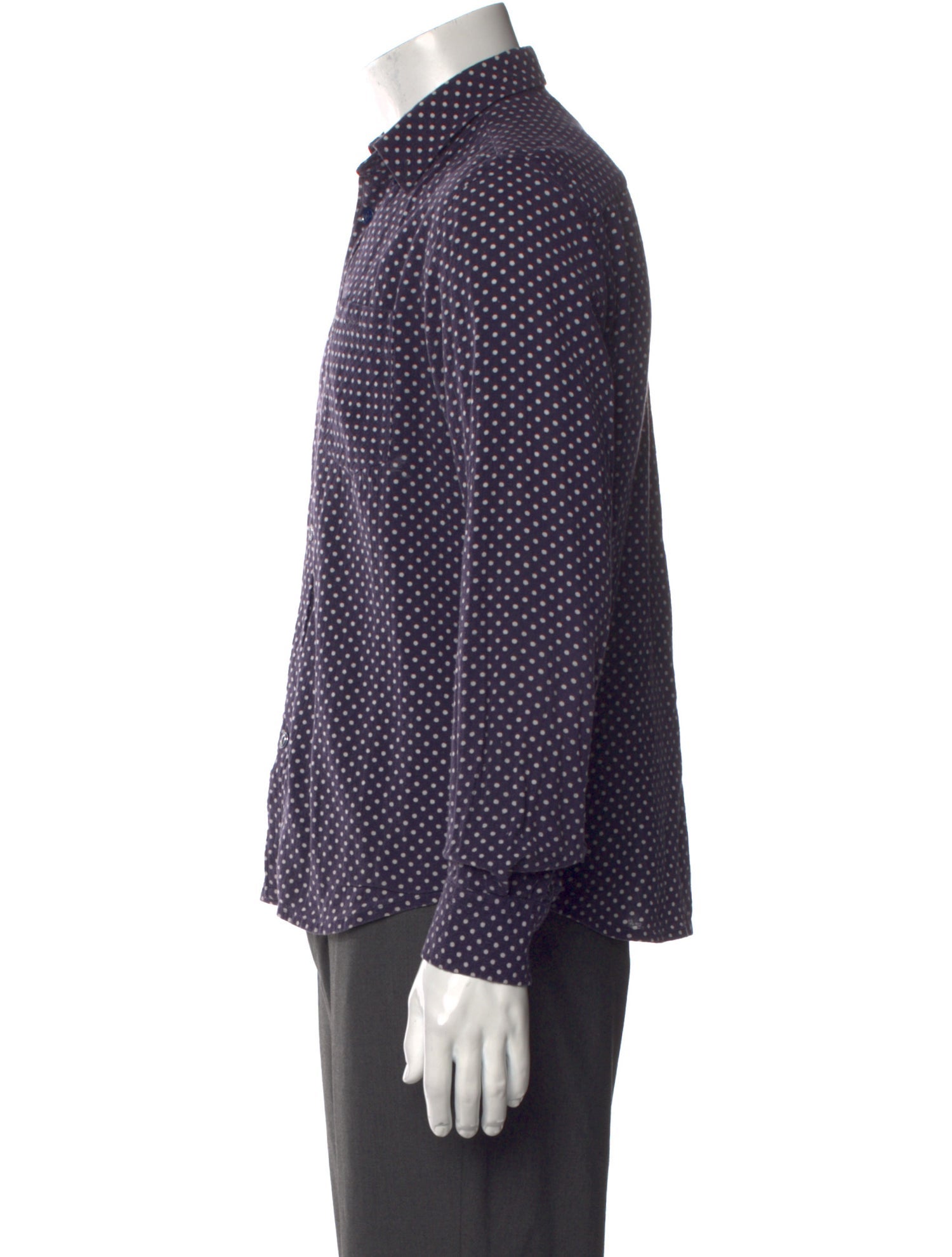 Norse Projects Polka Dot Print Long Sleeve Dress Shirt