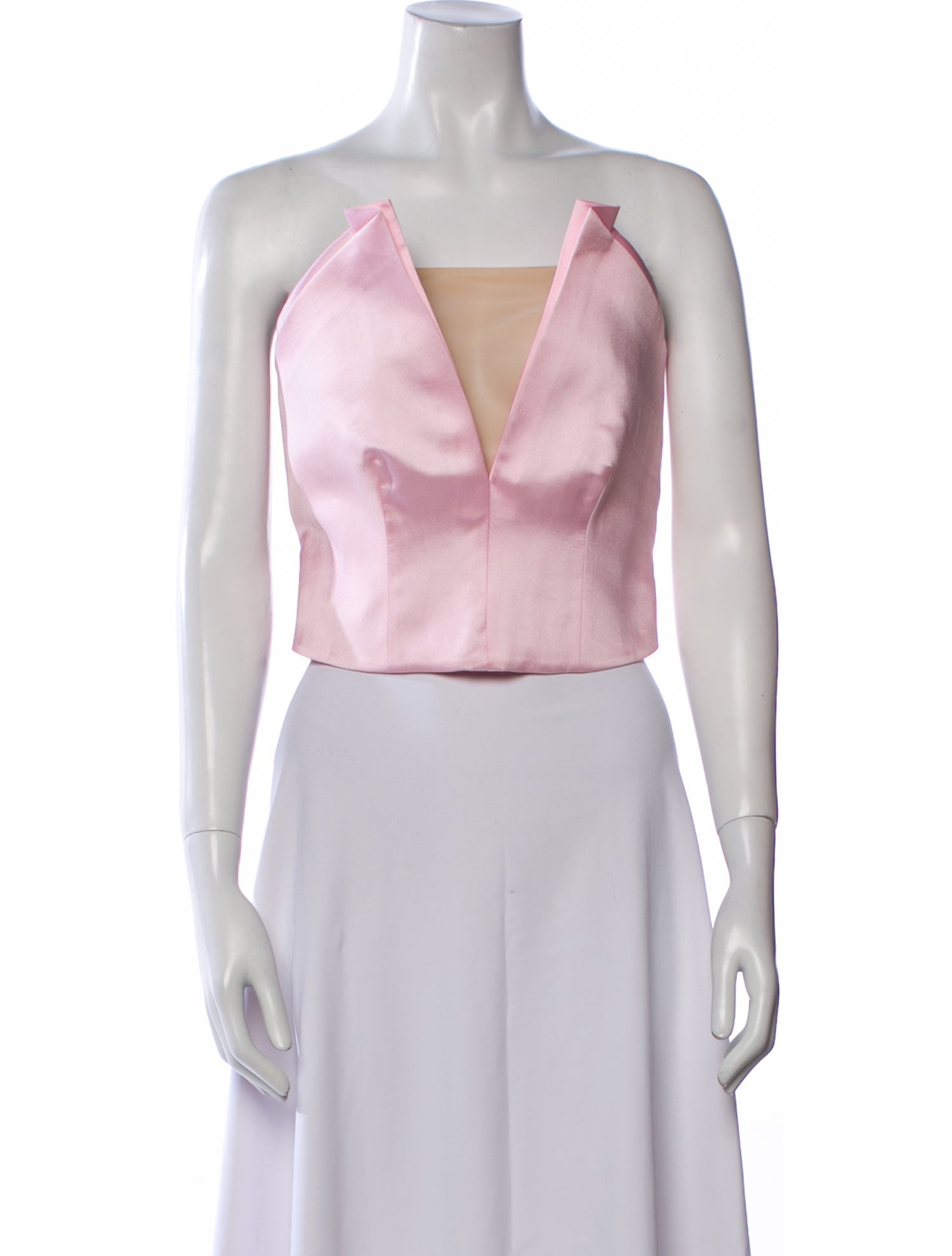 Nafsika Skourti Strapless Crop Top