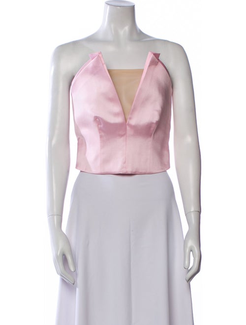 Nafsika Skourti Strapless Crop Top