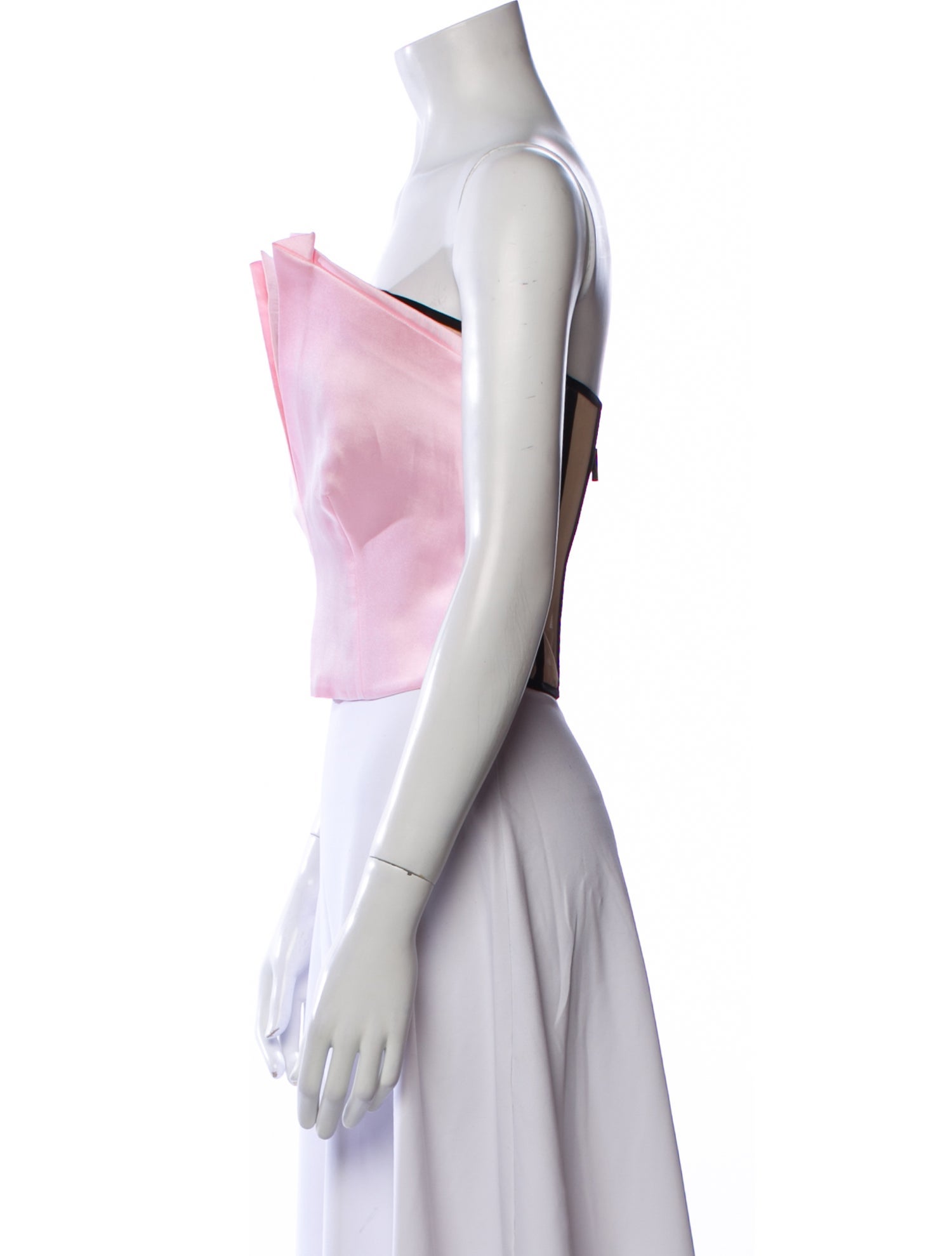 Nafsika Skourti Strapless Crop Top