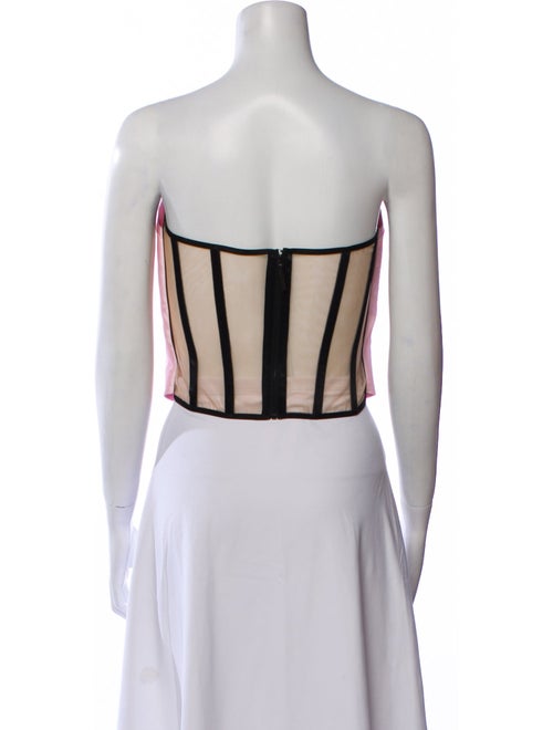 Nafsika Skourti Strapless Crop Top