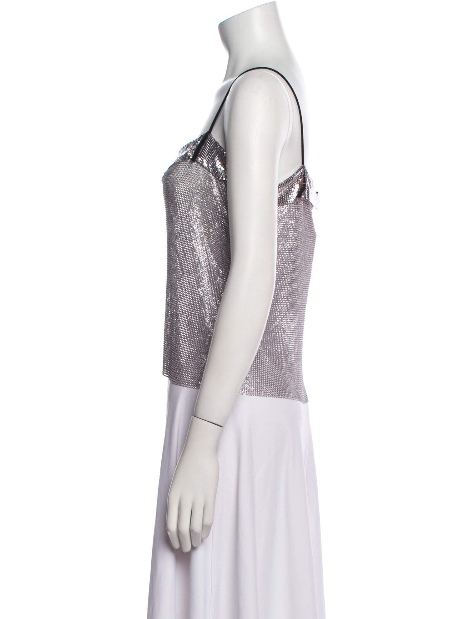 Nafsika Skourti Square Neckline Sleeveless Top