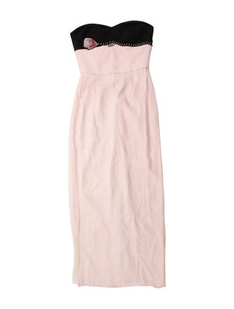 Nafsika Skourti Strapless Midi Length Dress