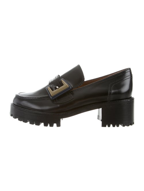 Nicole Saldana Leather Platform Loafers