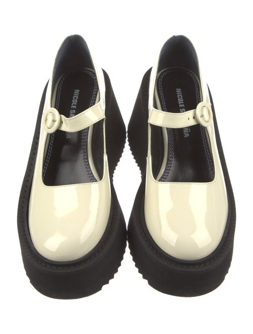 Nicole Saldana Patent Leather Mules