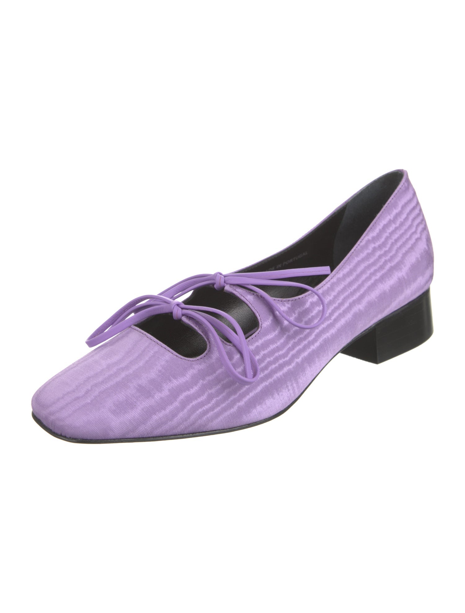 Nicole Saldana Nylon Grosgrain Trim Flats