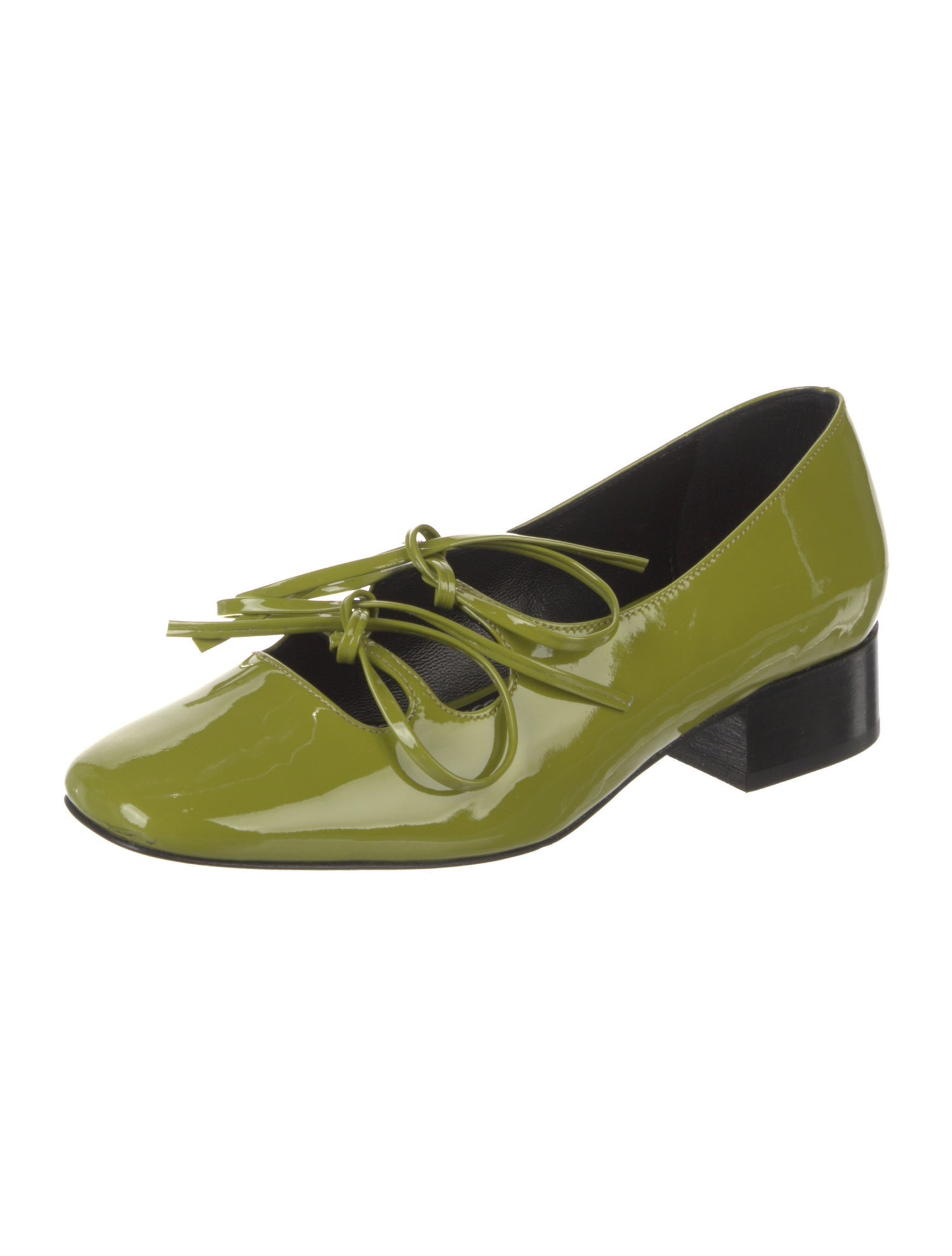 Nicole Saldana Patent Leather Mary Jane Flats