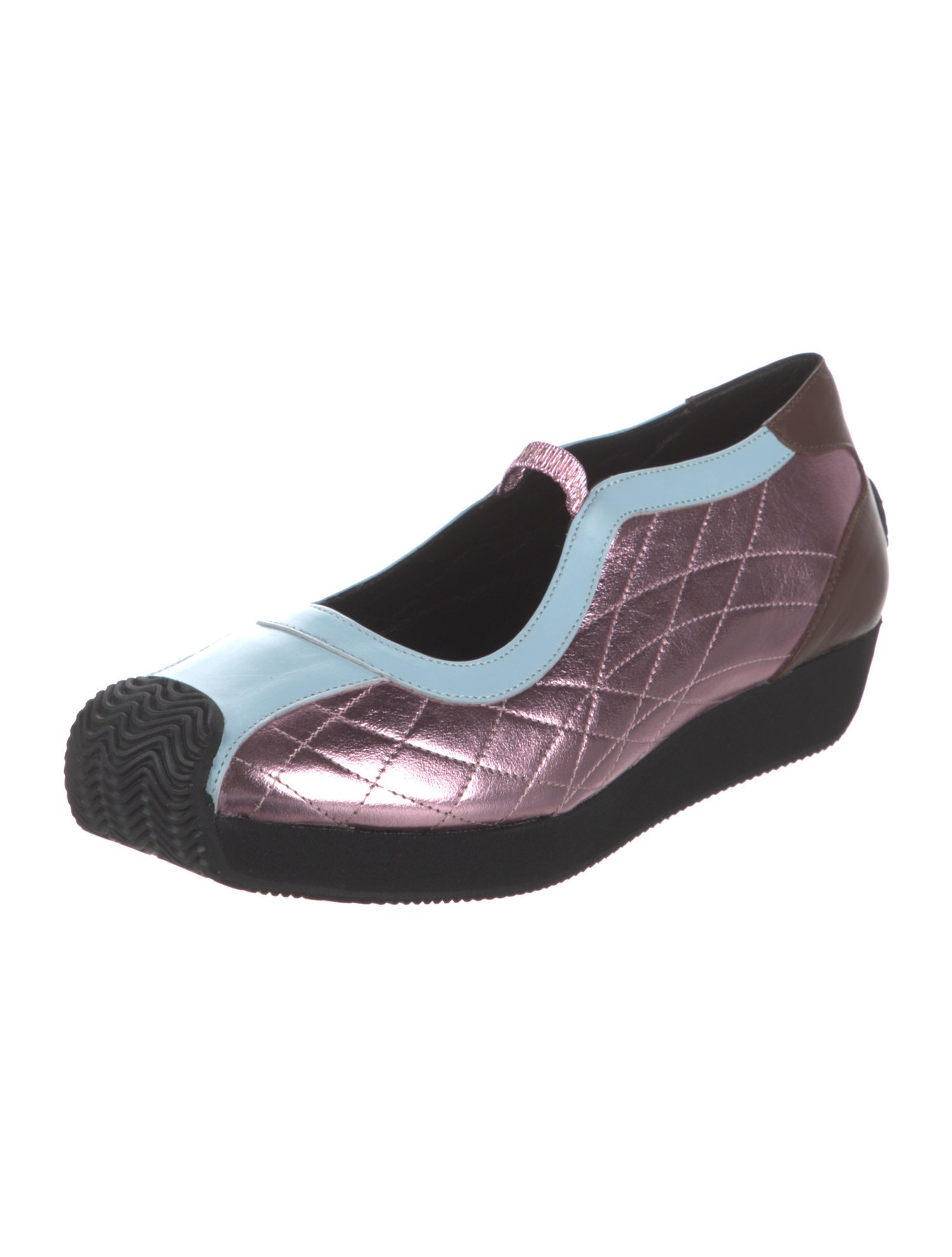 Nicole Saldana Leather Printed Sneakers