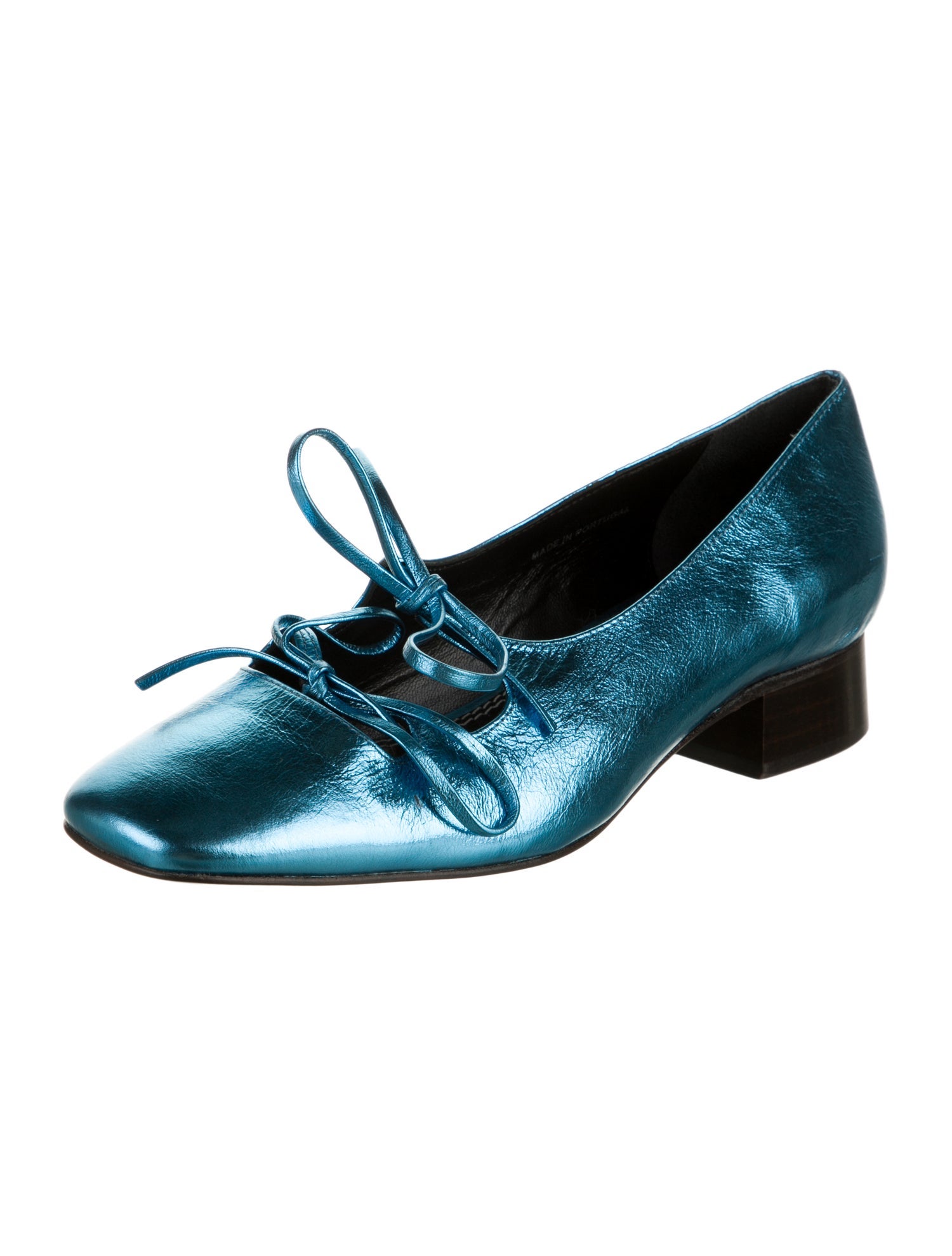 Nicole Saldana Leather Ballet Flats