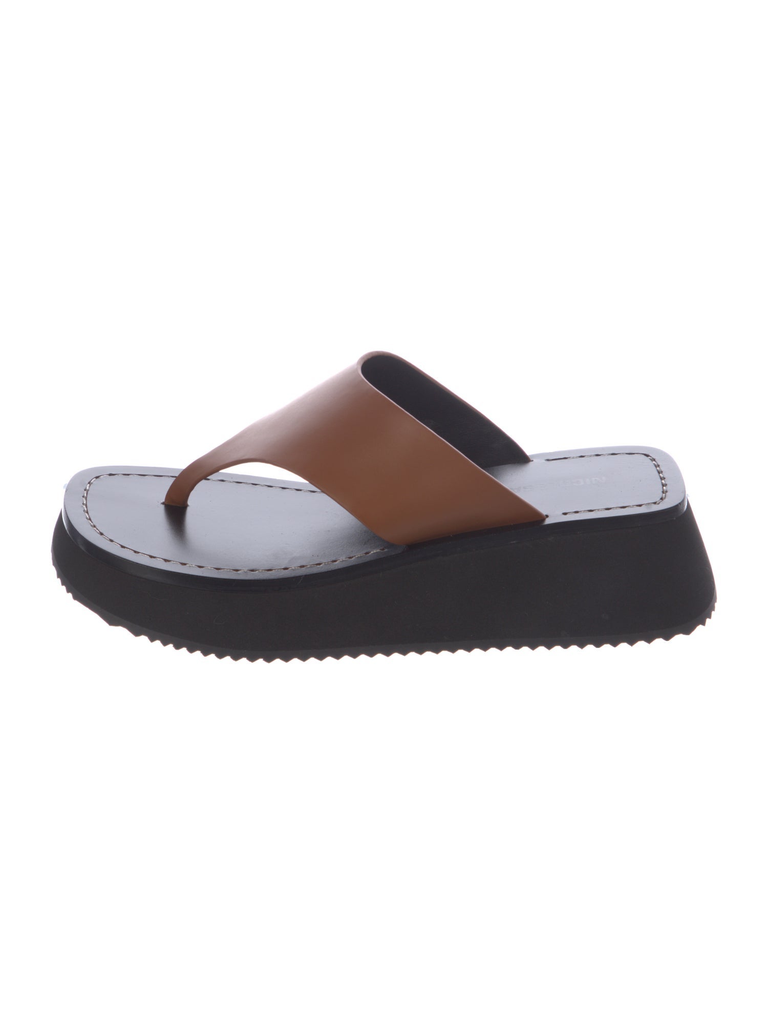 Nicole Saldana Leather Flip Flops