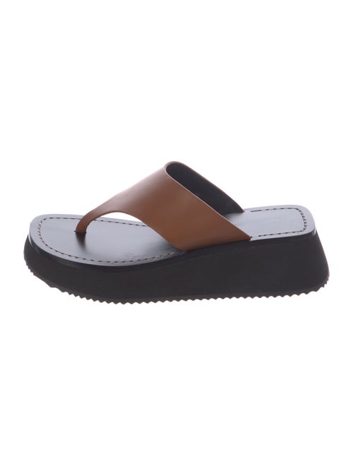 Nicole Saldana Leather Flip Flops