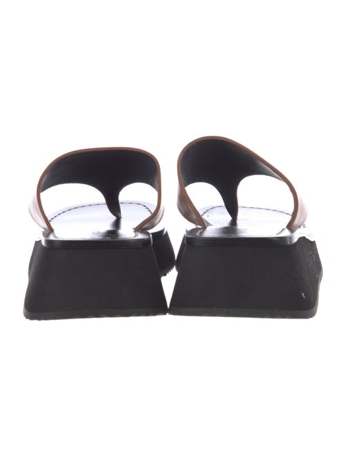 Nicole Saldana Leather Flip Flops