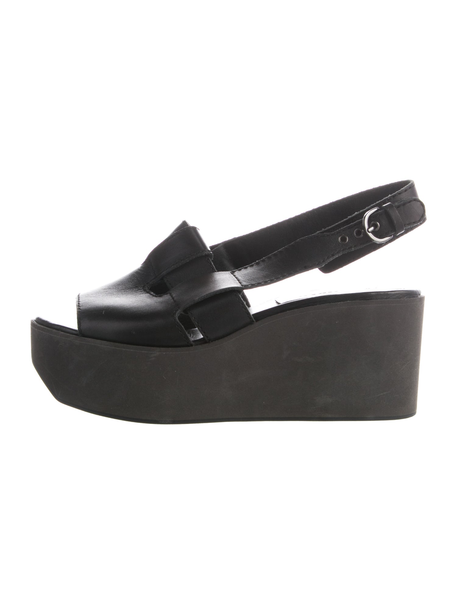 Nicole Saldana Leather Slingback Sandals