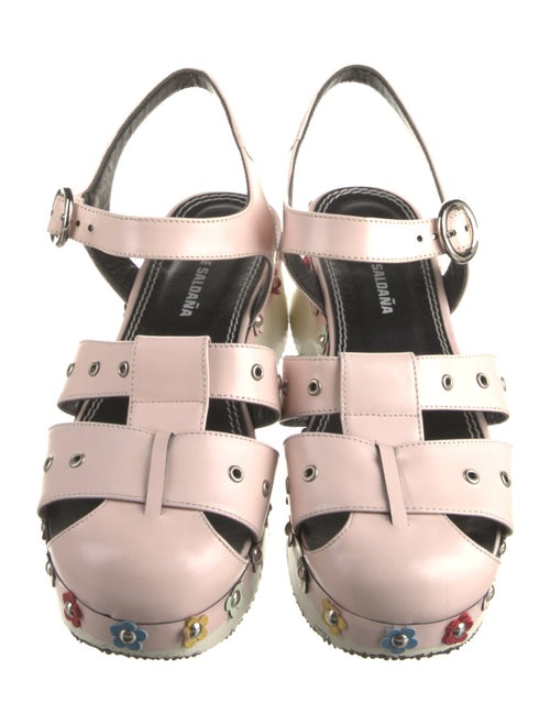 Nicole Saldana Leather Sandals