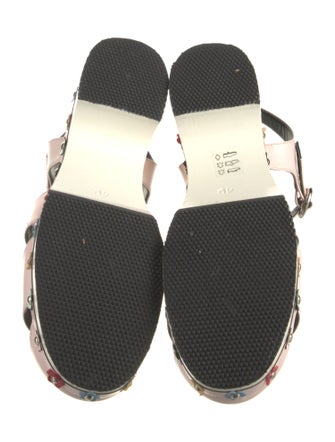 Nicole Saldana Leather Sandals