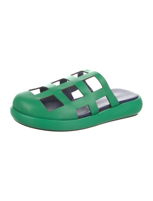 Nicole Saldana Leather Slides