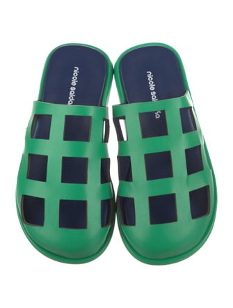 Nicole Saldana Leather Slides