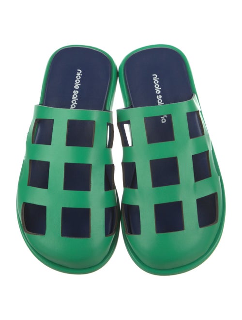 Nicole Saldana Leather Slides