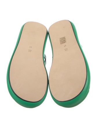 Nicole Saldana Leather Slides