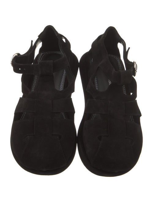 Nicole Saldana Suede Slingback Sandals