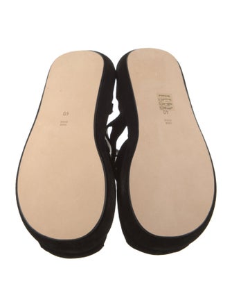 Nicole Saldana Suede Slingback Sandals