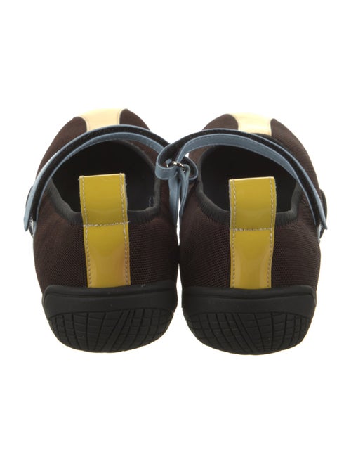 Nicole Saldana Leather Colorblock Pattern Mary Jane Flats