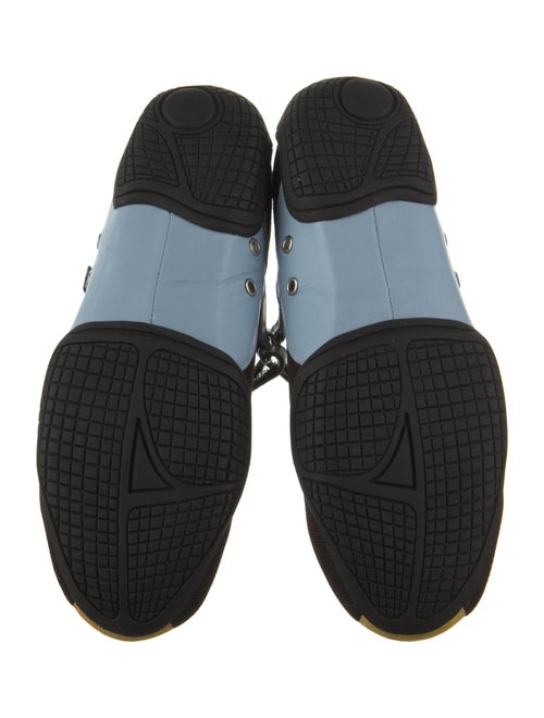 Nicole Saldana Leather Colorblock Pattern Mary Jane Flats