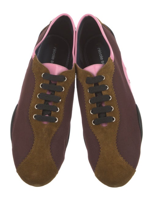 Nicole Saldana Colorblock Pattern Scalloped Accent Sneakers