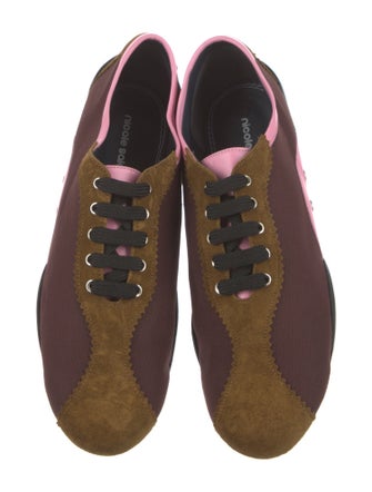 Nicole Saldana Colorblock Pattern Scalloped Accent Sneakers