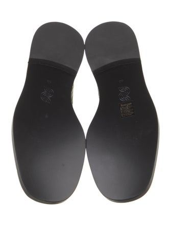 Nicole Saldana Embossed Leather Loafers