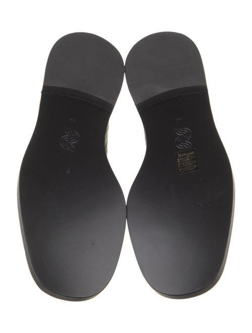 Nicole Saldana Embossed Leather Loafers