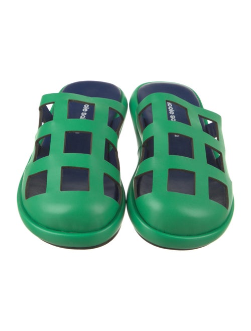 Nicole Saldana Leather Slides