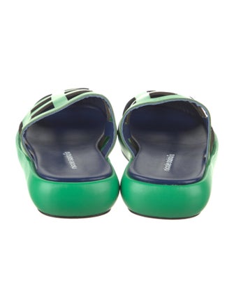 Nicole Saldana Leather Slides